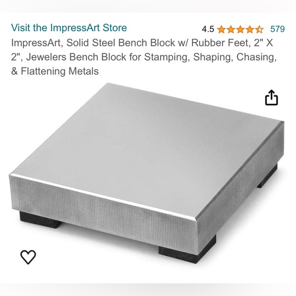 Art Impressions Steel Block with rubber feet - Picture 4 of 5